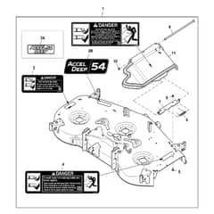 John Deere X384 - PC12712 - Mower Deck - ST842363