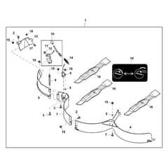 John Deere X384 - PC12712 - Grass Mulch - ST842690