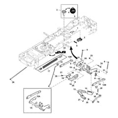 John Deere X384 - PC12712 - Lift System - ST844575
