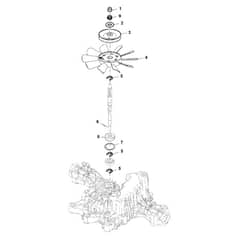 John Deere X384 - PC12712 - Transaxle Pump ( - 050000) - ST851807