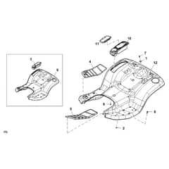 John Deere X390 - PC12713 - Fender Deck - ST840218