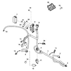 John Deere X390 - PC12713 - Chassis Wiring - ST841045