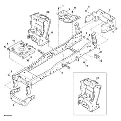 John Deere X394 - PC12714 - Frame - ST840332