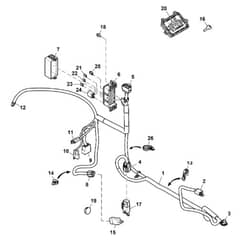 John Deere X394 - PC12714 - Chassis Wiring - ST841045