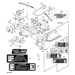 John Deere X394 - PC12714 - Discharge Chute - ST842486
