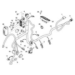 John Deere X394 - PC12714 - Chassis Wiring ( - 110000) - ST904271