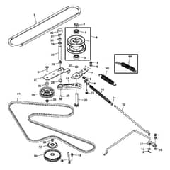 John Deere X500 - PC9524 - Belt Drive ( - 030000) - ST541758