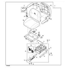 John Deere X500 - PC9524 - Seat Kit - ST941128
