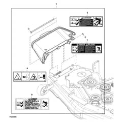 John Deere X500 - PC9524 - Discharge Chute - ST963643