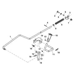 John Deere X534 - PC9526 - Differential Lock - ST541729