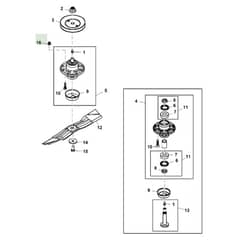 John Deere X534 - PC9526 - Spindles - ST541760