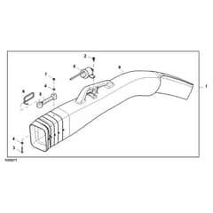 John Deere X534 - PC9526 - Powerflow Chute - ST541794