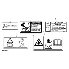 John Deere X534 - PC9526 - Labels - ST541952