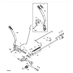 John Deere X534 - PC9526 - Brake Pedal - ST542036