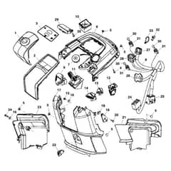 John Deere X534 - PC9526 - Instrument Panel (020001 - ) - ST542049
