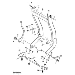 John Deere X534 - PC9526 - Mounting Bracket - ST542102
