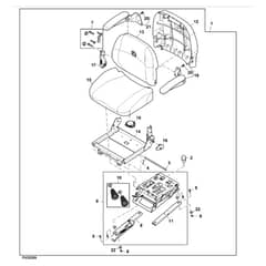 John Deere X534 - PC9526 - Seat Kit - ST941128