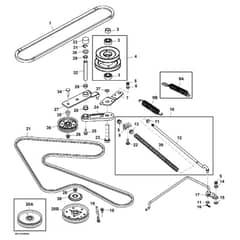 John Deere X540 - PC9527 - Belt Drive ( - 030000) - ST541743