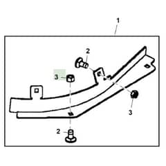 John Deere X540 - PC9527 - Deflector - ST541765
