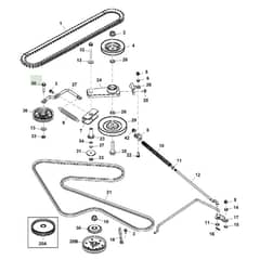 John Deere X540 - PC9527 - Belt Drive (030001 - ) - ST542206