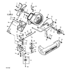 John Deere X540 - PC9527 - Blower Housing - ST542226