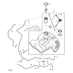 John Deere X540 - PC9527 - Fuel Tank (060001 - ) - ST824275