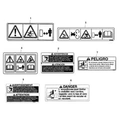 John Deere X570 - PC12715 - Labels - ST605942