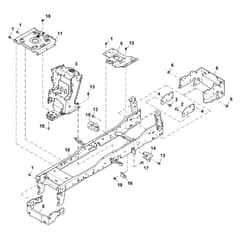 John Deere X570 - PC12715 - Frame - ST840059