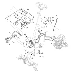 John Deere X580 - PC12716 - Hydraulic Lines - ST841462