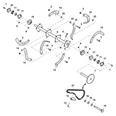 John Deere X580 - PC12716 - Tines - ST846431