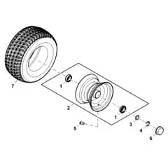 John Deere X584 - PC12717 - Wheels - ST839994