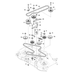 John Deere X584 - PC12717 - Belts - ST846577