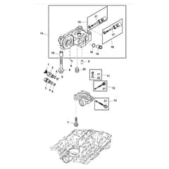 John Deere X584 - PC12717 - Center Case - ST863405