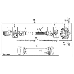 John Deere X730 - PC11844 - Pto Clutch - ST603888