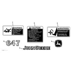 John Deere X730 - PC11844 - Labels - ST603890