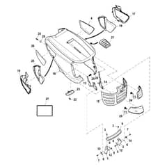 John Deere X730 - PC11844 - Hood - ST740760