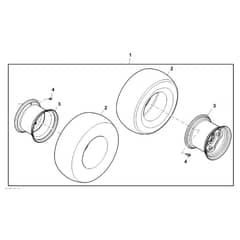 John Deere X730 - PC11844 - Wheel - ST780589