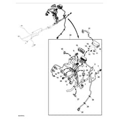 John Deere X730 - PC11844 - Chassis Wiring (1/2) (030001 - 040000) - ST805510