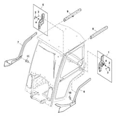 John Deere X730 - PC11844 - Cab Back - ST819518