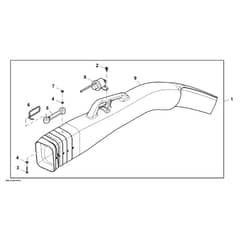 John Deere X730 - PC11844 - Powerflow Chute - ST846584
