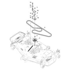 John Deere X730 - PC11844 - Mower Drive (040001 - 070000) - ST912160