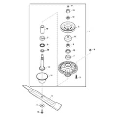 John Deere X730 - PC11844 - Spindle Housing (070001 - ) - ST943905