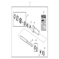 John Deere X730 - PC11844 - Drive Shaft - ST945772