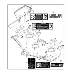 John Deere X730 - PC11844 - Mower Deck (070001 - ) - ST954620