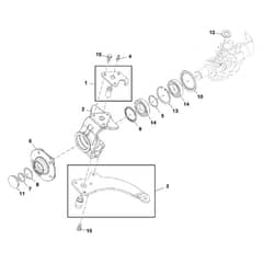 John Deere X734 - PC11845 - Knuckle Joint - ST1040201