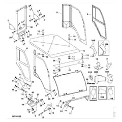 John Deere X734 - PC11845 - Weather Enclosure - ST539001