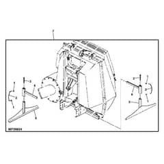John Deere X734 - PC11845 - Support Stands - ST551476