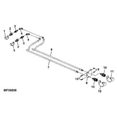 John Deere X734 - PC11845 - Hydraulic Hoses - ST551477