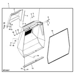 John Deere X734 - PC11845 - Hopper - ST551491