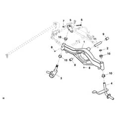 John Deere X734 - PC11845 - Front Axle - ST741975